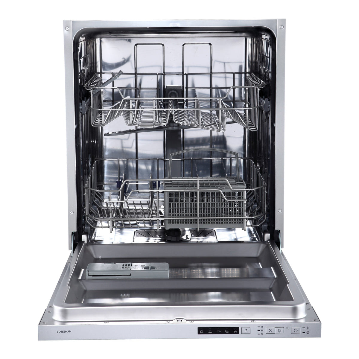 STATESMAN - 60cm Integrated 14 Place Dishwasher - White - BDW6014 - Kitchenary