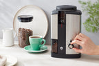 Wilfa Svart Coffee Grinder (Silver) + Hario Drip Kettle Air Bundle