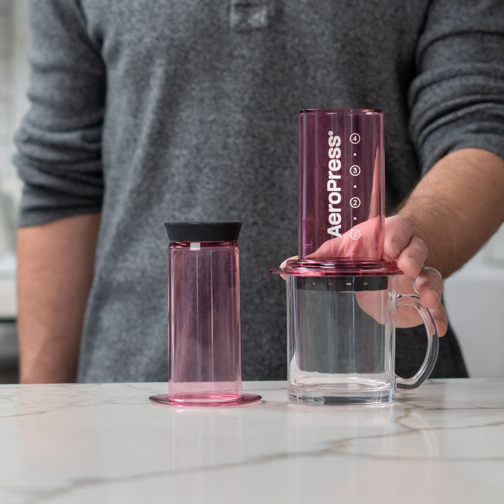 AEROPRESS 90PR01 Clear Coffee Maker - Pink