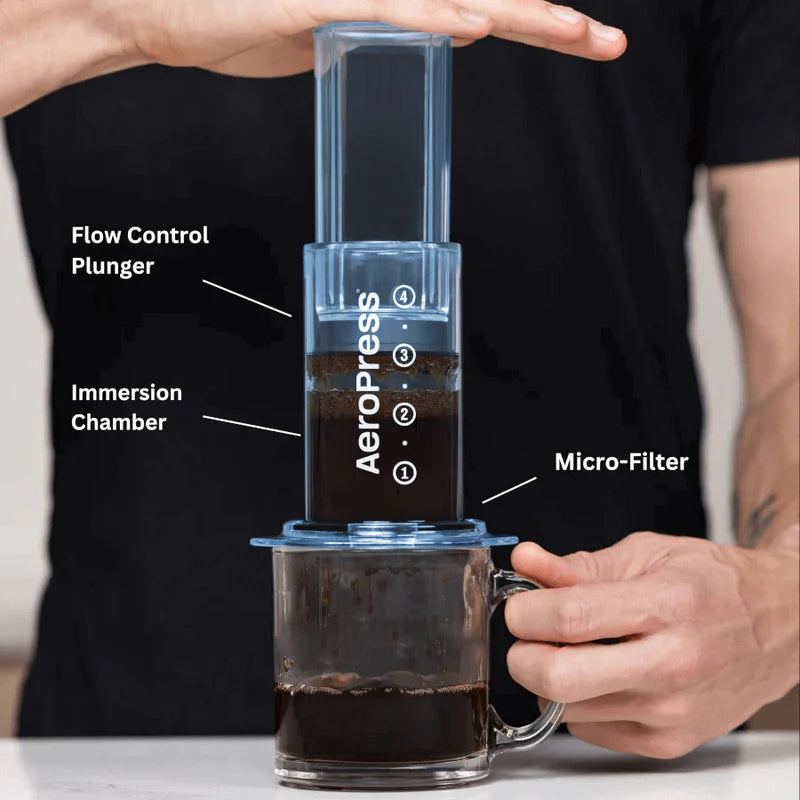 AEROPRESS 90BL01 Clear Coffee Maker - Blue
