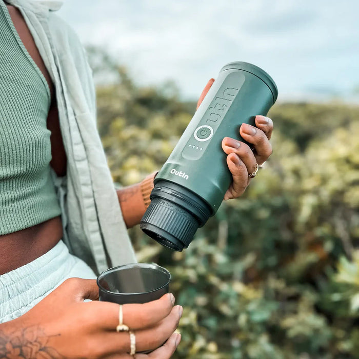 OUTIN A000002 OutIn Nano Portable Espresso Machine - Forest Green