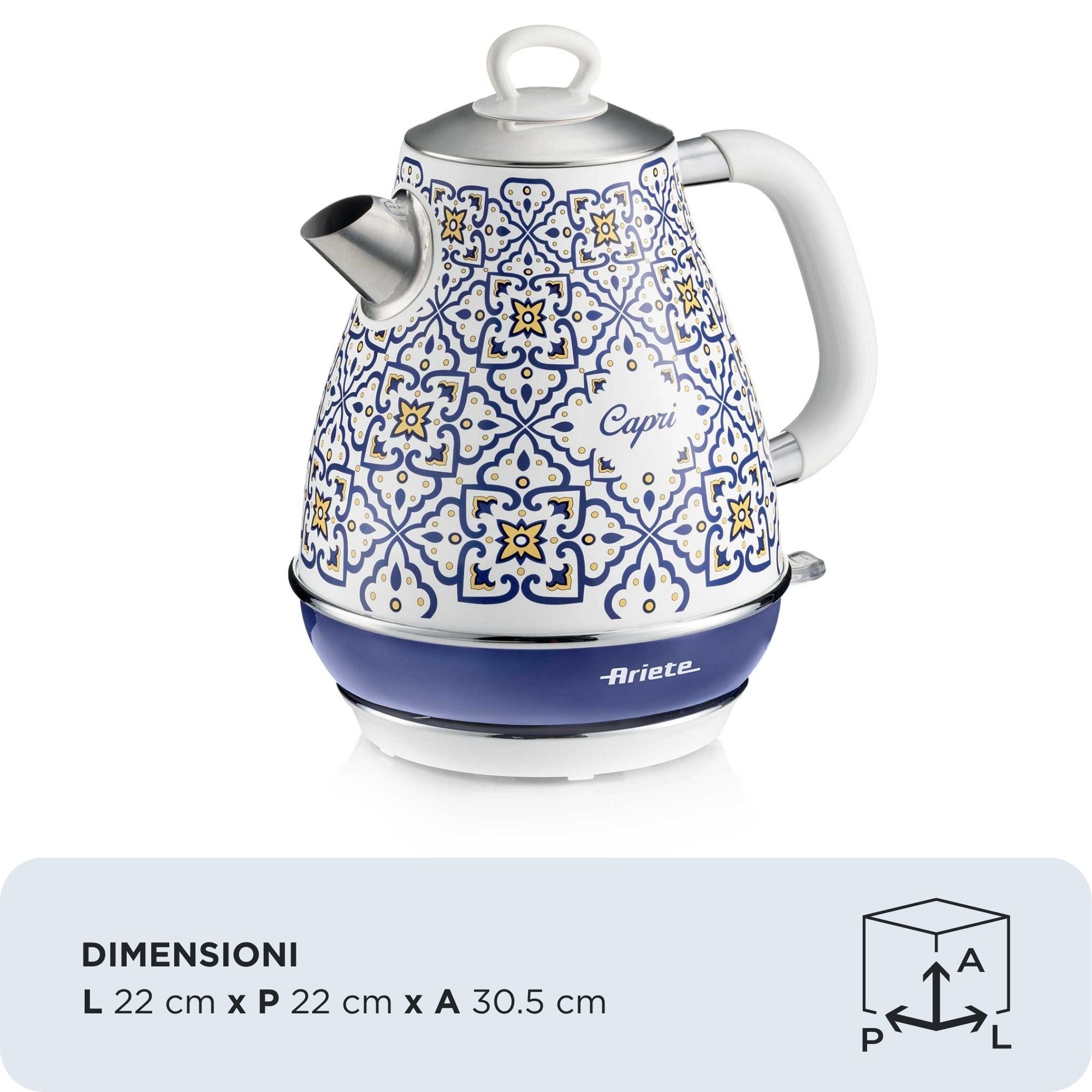 ARIETE - 1.7L Capri Kettle  - 2869/0C - Kitchenary
