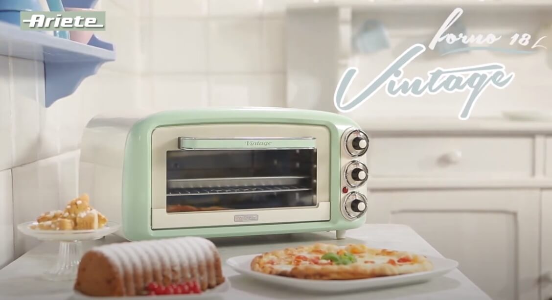 ARIETE - 18L Vintage Mini Oven - Green - 0979/04 - Kitchenary