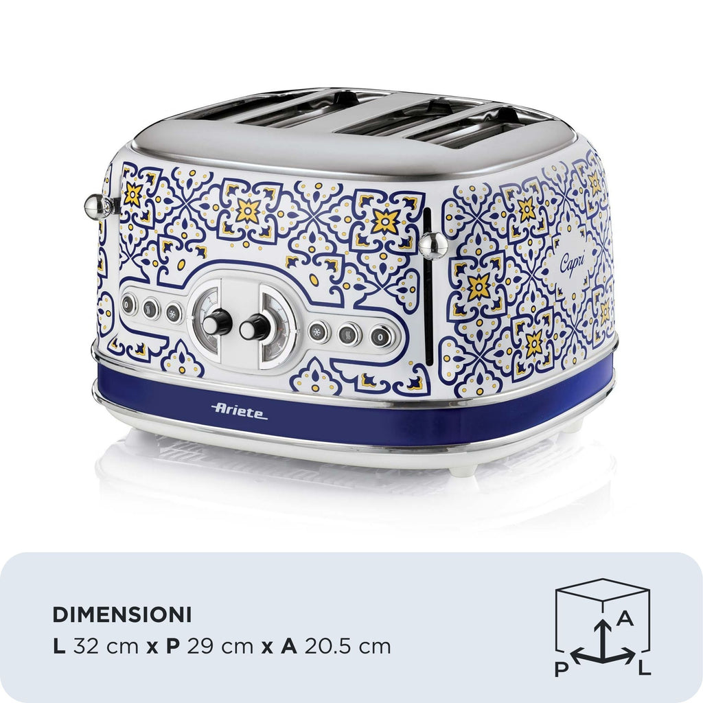 ARIETE - 4 Slice Capri Toaster - 0156/0C - Kitchenary
