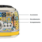 ARIETE - 4 Slice Positano Toaster - 0156/0P - Kitchenary