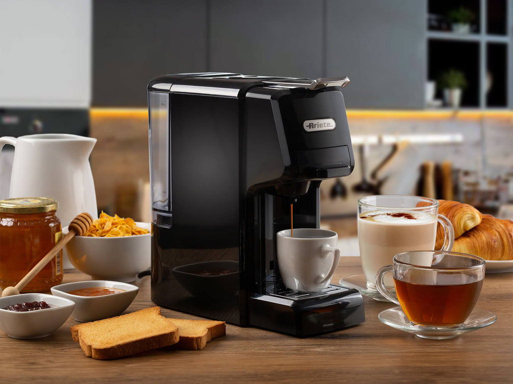 ARIETE - 4-in-1 Coffee Pod Machine - Black - 1304/01 - Kitchenary