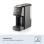 ARIETE - 4-in-1 Coffee Pod Machine - Black - 1304/01 - Kitchenary
