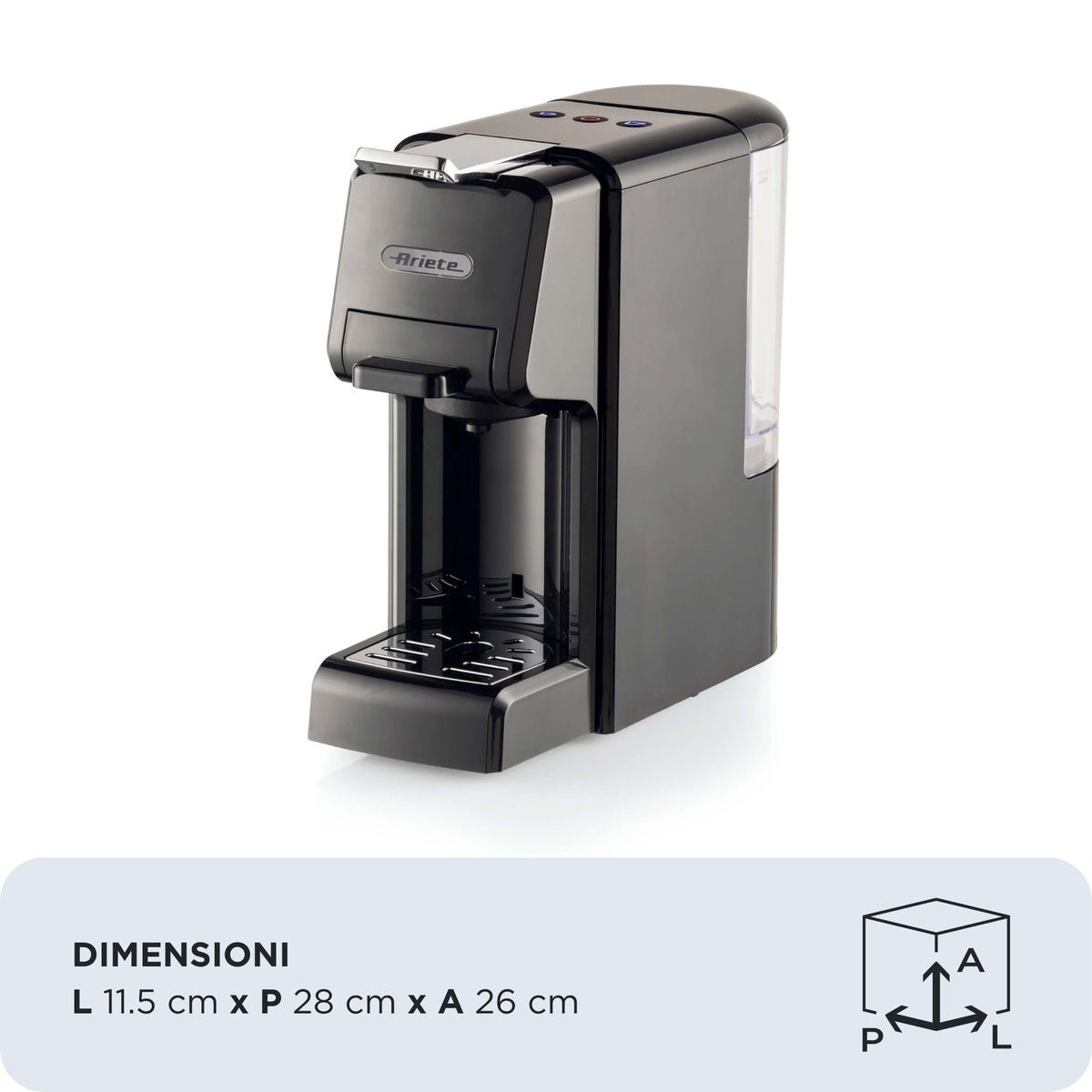 ARIETE - 4-in-1 Coffee Pod Machine - Black - 1304/01 - Kitchenary