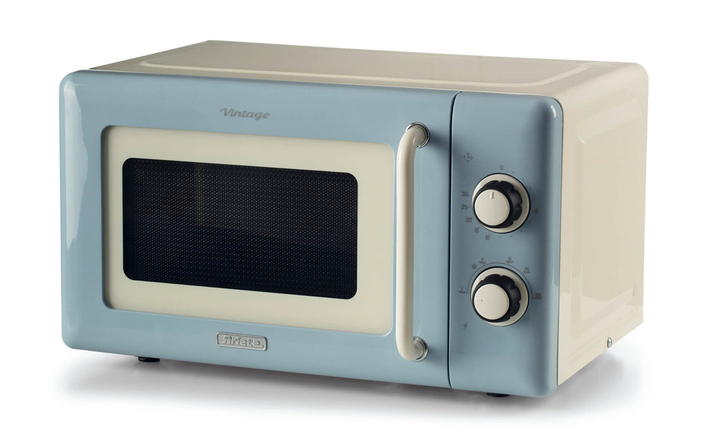 ARIETE - 800W 20L Vintage Mechanical Microwave - Blue - 3960/05 - Kitchenary
