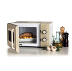 ARIETE - 800W 20L Vintage Mechanical Microwave - Cream - 3960/03 - Kitchenary