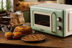 ARIETE - 800W 20L Vintage Mechanical Microwave - Green - 3960/04 - Kitchenary