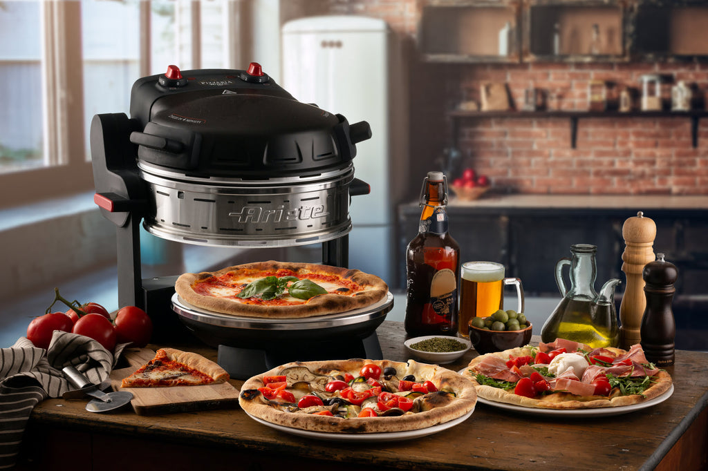 ARIETE - Double Pizza Oven - Black - 0927/01 - Kitchenary