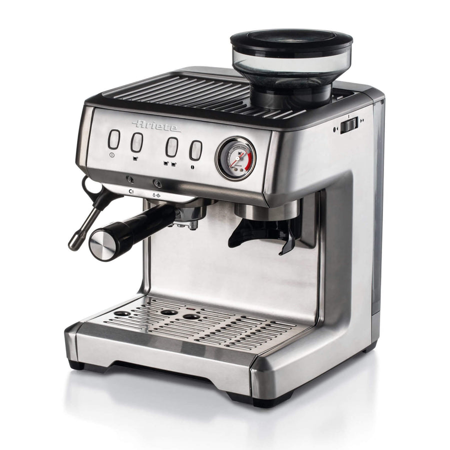 ARIETE - Espresso Coffee Maker With Grinder - Stainless Steel - 1313/10 - Kitchenary