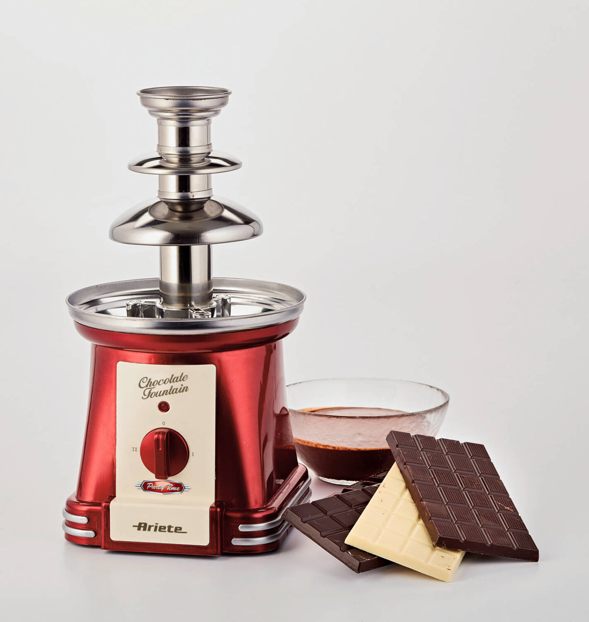 ARIETE - Party Time Chocolate Fountain - Red - 2962/00 - Kitchenary