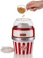 ARIETE - Retro Popcorn Maker with Serving Bowl - Red - 2957/00 - Kitchenary