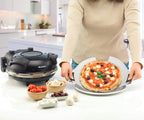 ARIETE - Single Pizza Oven With Window - Black - 0928/00 - Kitchenary
