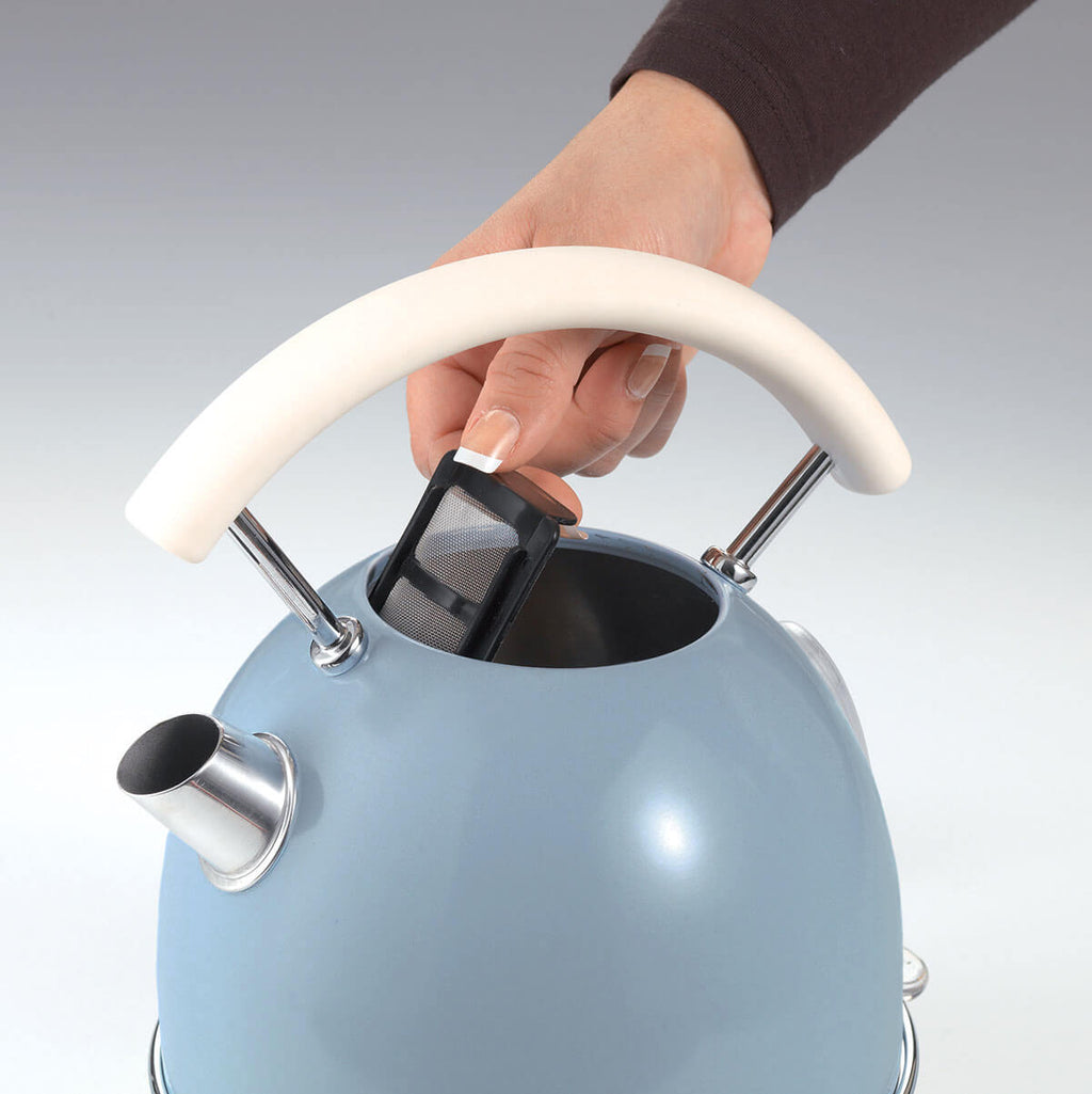ARIETE - Vintage 1.7L Dome Kettle - Blue - 2877/05 - Kitchenary
