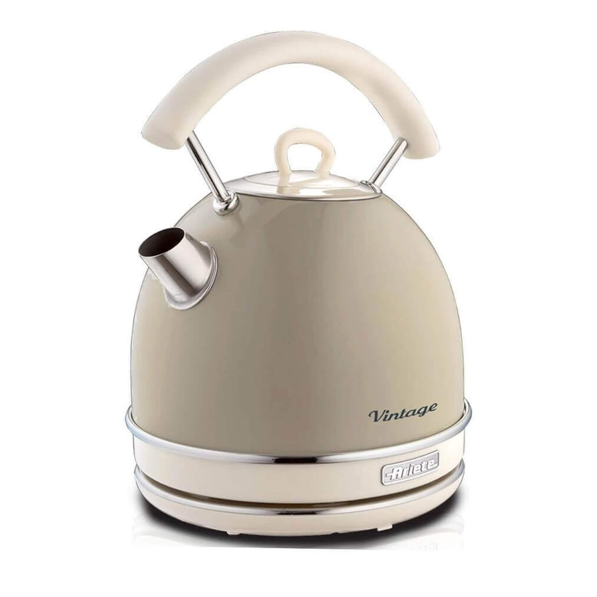 ARIETE - Vintage 1.7L Dome Kettle - Cream - 2877/03 - Kitchenary