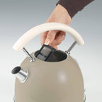 ARIETE - Vintage 1.7L Dome Kettle - Cream - 2877/03 - Kitchenary