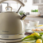 ARIETE - Vintage 1.7L Dome Kettle - Cream - 2877/03 - Kitchenary