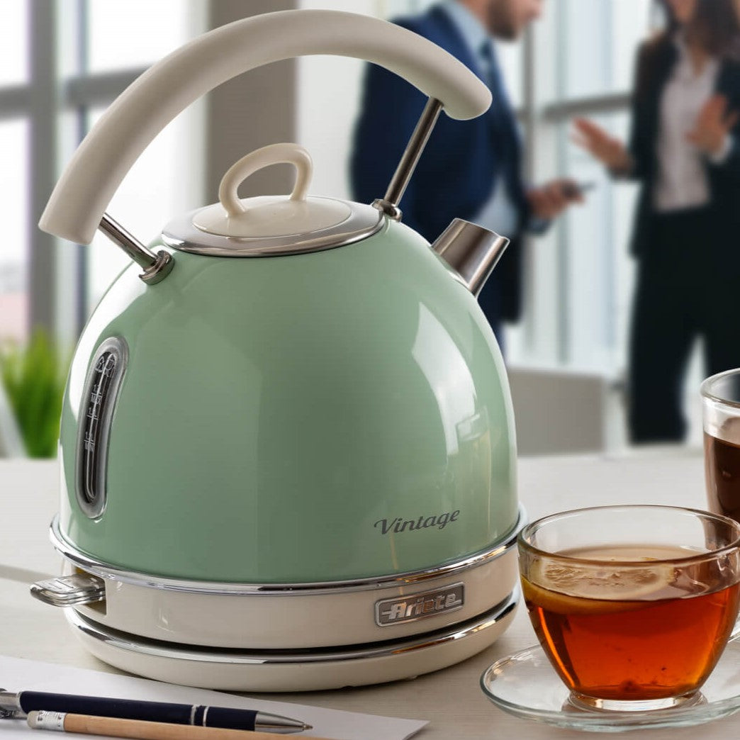 ARIETE - Vintage 1.7L Dome Kettle - Green - 2877/04 - Kitchenary