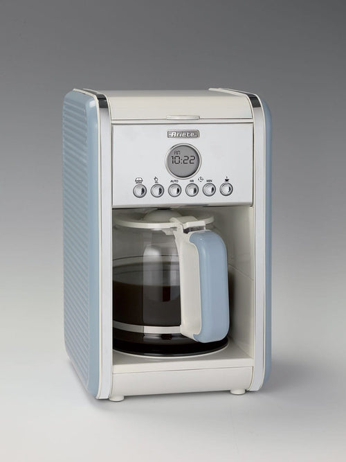 ARIETE - Vintage 12 Cup Drip Filter Coffee Maker - Blue - 1342/05 - Kitchenary