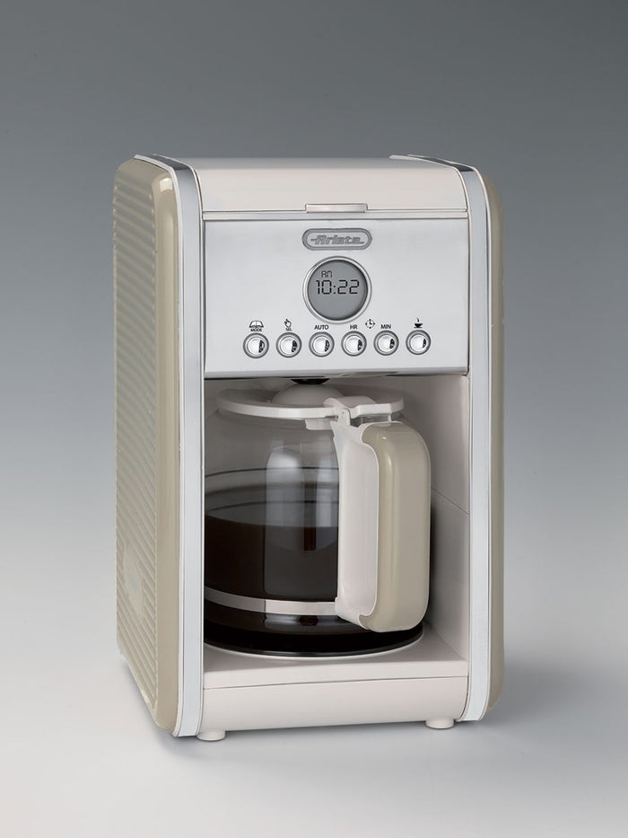 ARIETE - Vintage 12 Cup Drip Filter Coffee Maker - Cream - 1342/03 - Kitchenary