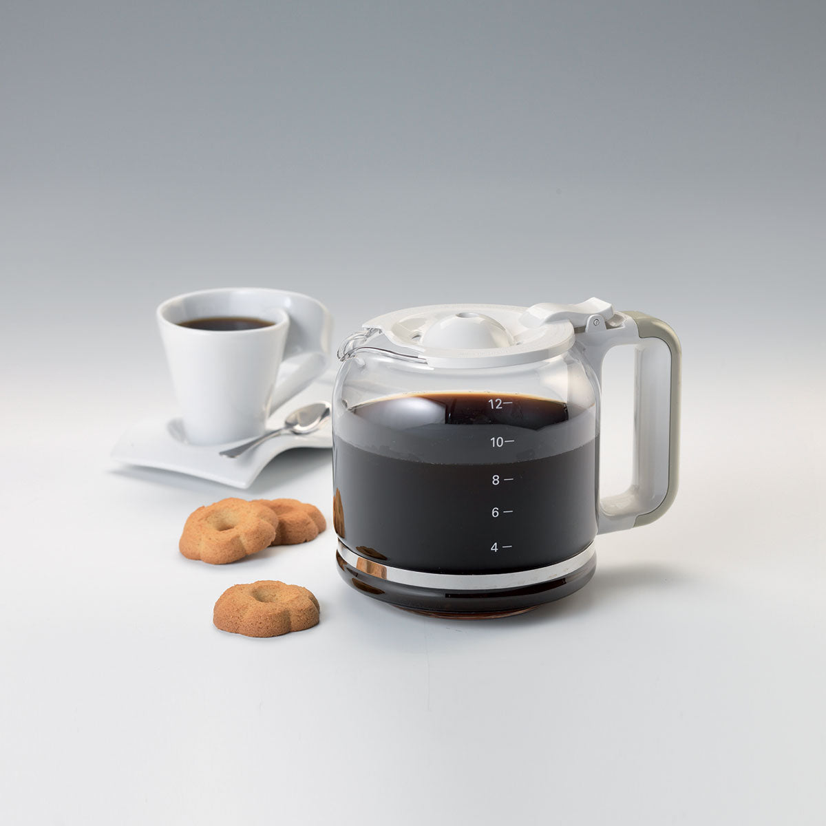 ARIETE - Vintage 12 Cup Drip Filter Coffee Maker - Cream - 1342/03 - Kitchenary