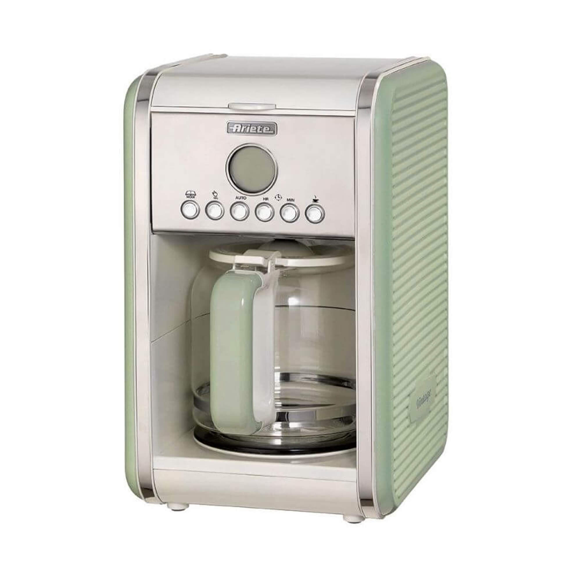 ARIETE - Vintage 12 Cup Drip Filter Coffee Maker - Green - 1342/04 - Kitchenary
