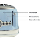 ARIETE - Vintage 4 Slice Toaster - Blue - 0156/05 - Kitchenary