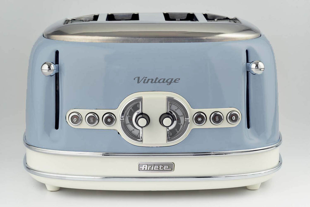 ARIETE - Vintage 4 Slice Toaster - Blue - 0156/05 - Kitchenary