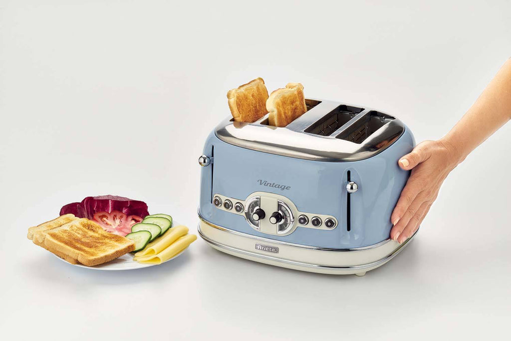 ARIETE - Vintage 4 Slice Toaster - Blue - 0156/05 - Kitchenary