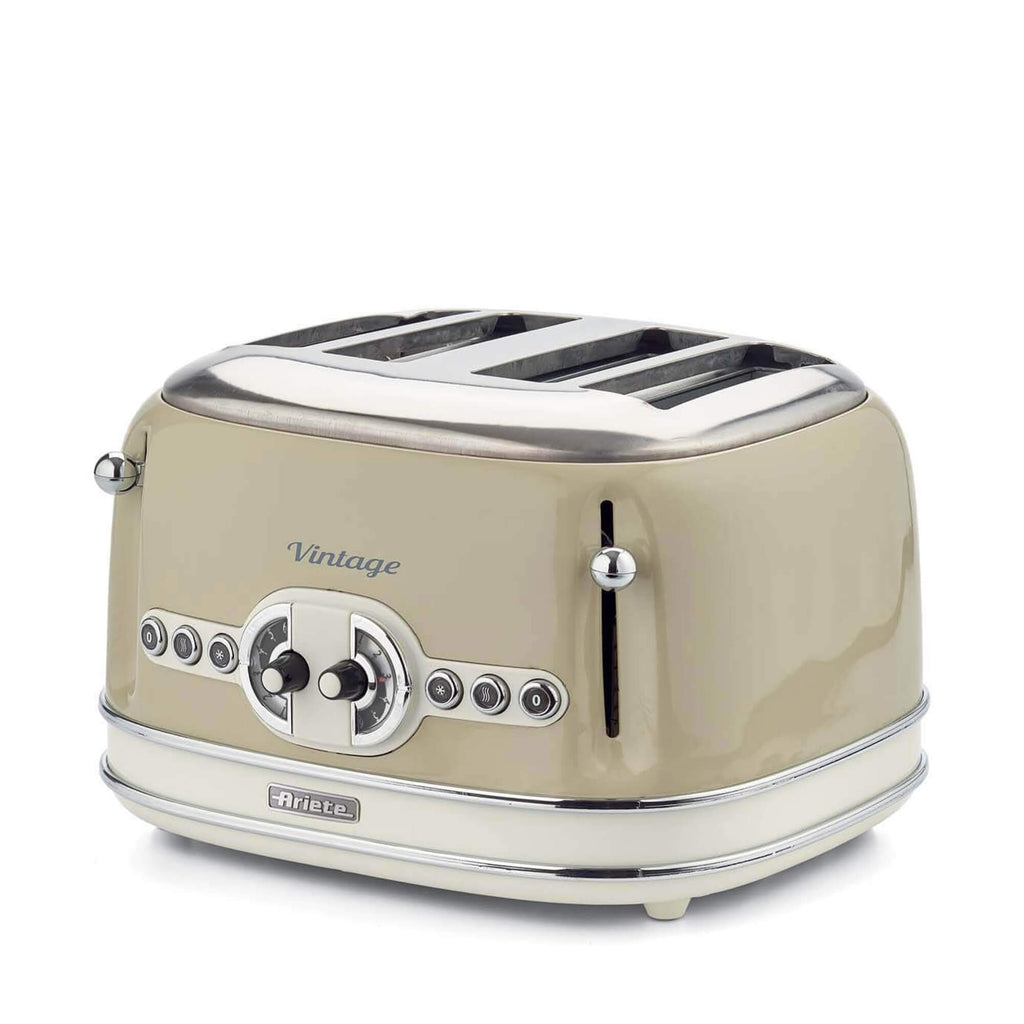ARIETE - Vintage 4 Slice Toaster - Cream - 0156/03 - Kitchenary