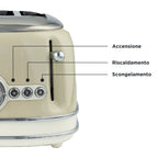 ARIETE - Vintage 4 Slice Toaster - Cream - 0156/03 - Kitchenary
