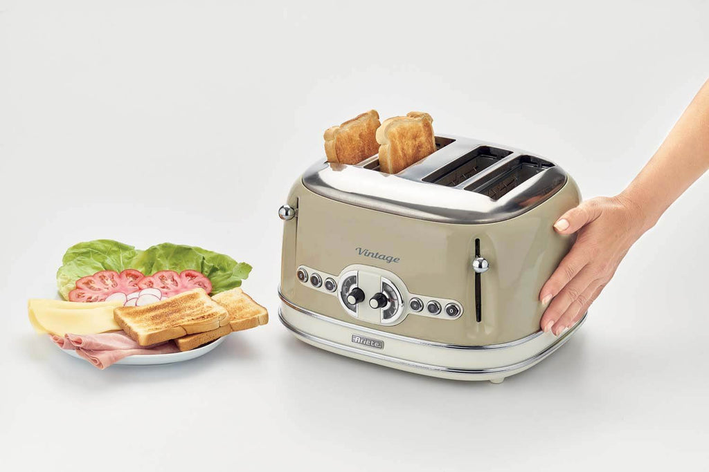 ARIETE - Vintage 4 Slice Toaster - Cream - 0156/03 - Kitchenary