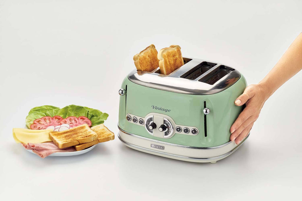 ARIETE - Vintage 4 Slice Toaster - Green - 0156/04 - Kitchenary