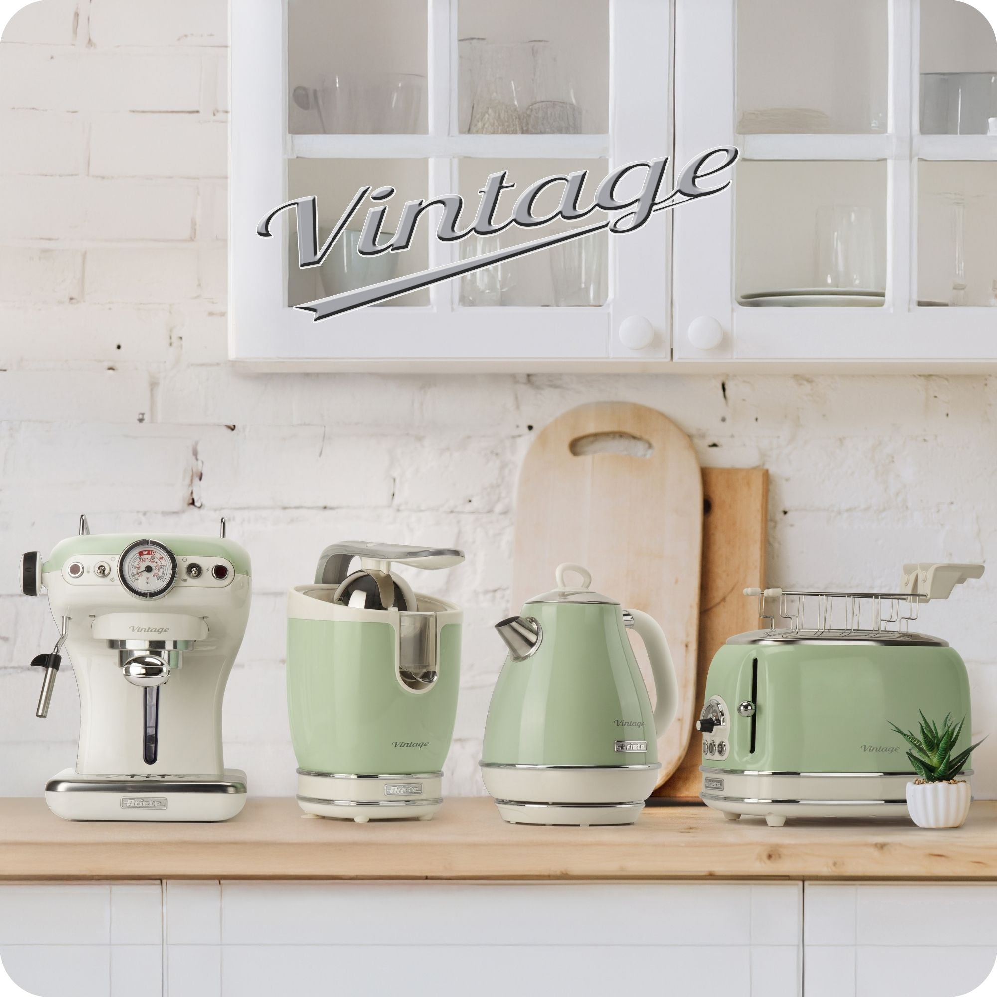 ARIETE - Vintage 4 Slice Toaster - Green - 0156/04 - Kitchenary