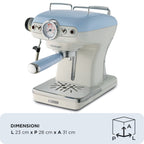 ARIETE - Vintage Espresso Coffee Maker - Blue - 1389/15 - Kitchenary