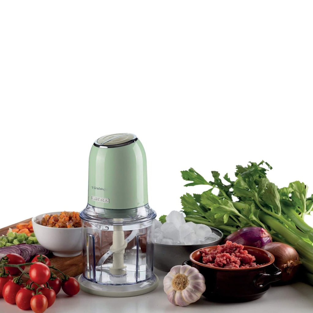 ARIETE - Vintage Mini Chopper - Green  - 0438/04 - Kitchenary