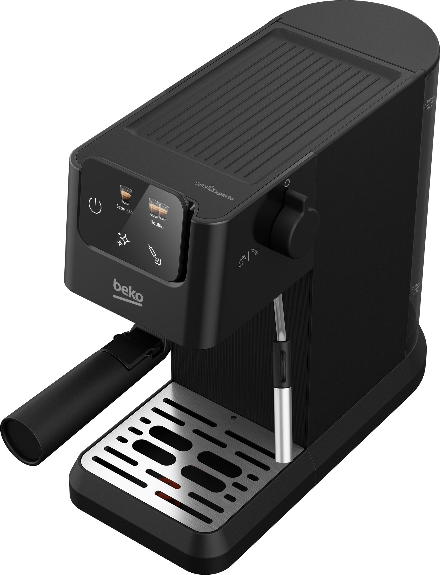BEKO - CaffeExperto Bean to Cup Coffee Machine with Steam Wand - Black - CEG7302B - Kitchenary