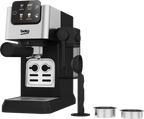 BEKO - CaffeExperto Semi Automatic Espresso Coffee Machine with Integrated Milk Jug - Silver - CEP5304X - Kitchenary