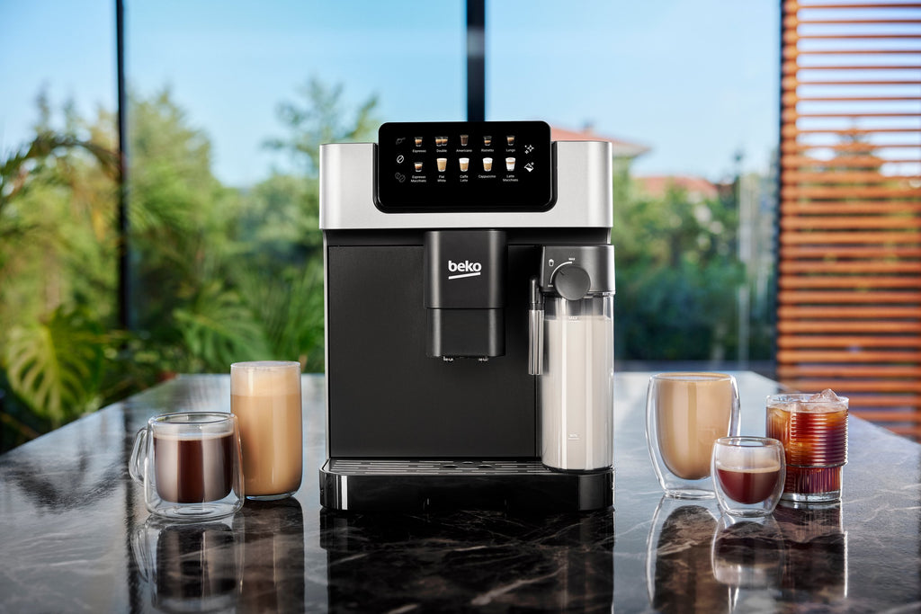 BEKO - CaffeExperto Bean to Cup Coffee Machine with Integrated Milk Jug - Silver - CEG7304X - Kitchenary