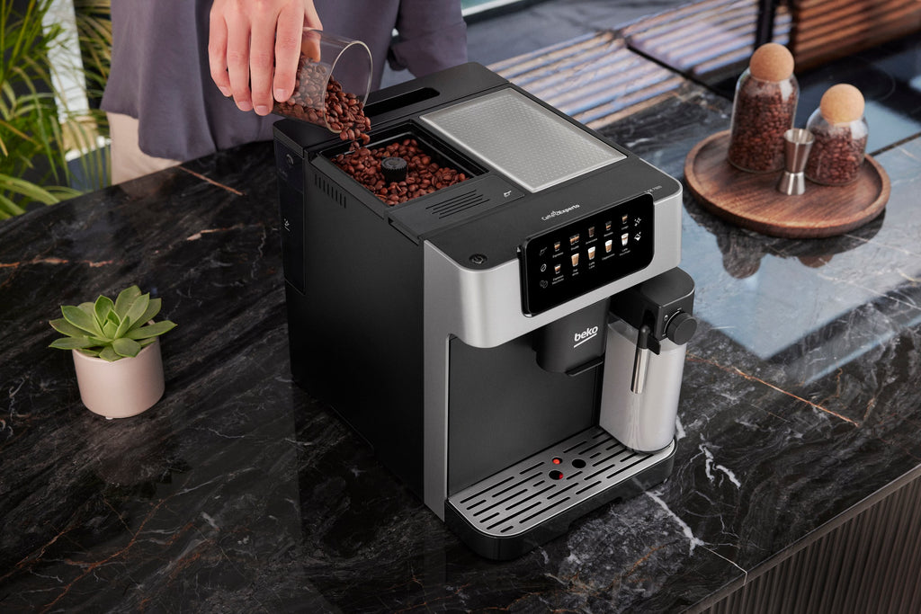 BEKO - CaffeExperto Bean to Cup Coffee Machine with Integrated Milk Jug - Silver - CEG7304X - Kitchenary