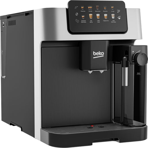 BEKO - CaffeExperto Bean to Cup Coffee Machine with Integrated Milk Jug - Silver - CEG7304X - Kitchenary