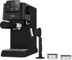 BEKO - CaffeExperto Manual Espresso Coffee Machine with Steam Wand - Black - CEG5302B - Kitchenary
