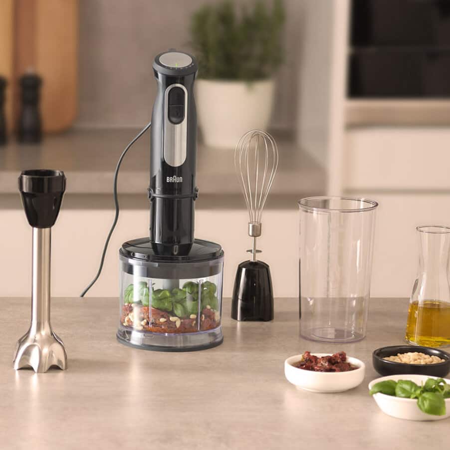 BRAUN - MultiQuick 5 Pro Hand Blender with chopper - MQ55236M - Kitchenary