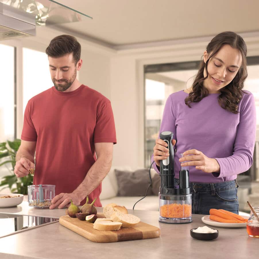 BRAUN - MultiQuick 5 Pro Hand Blender with food processor - MQ55755M - Kitchenary