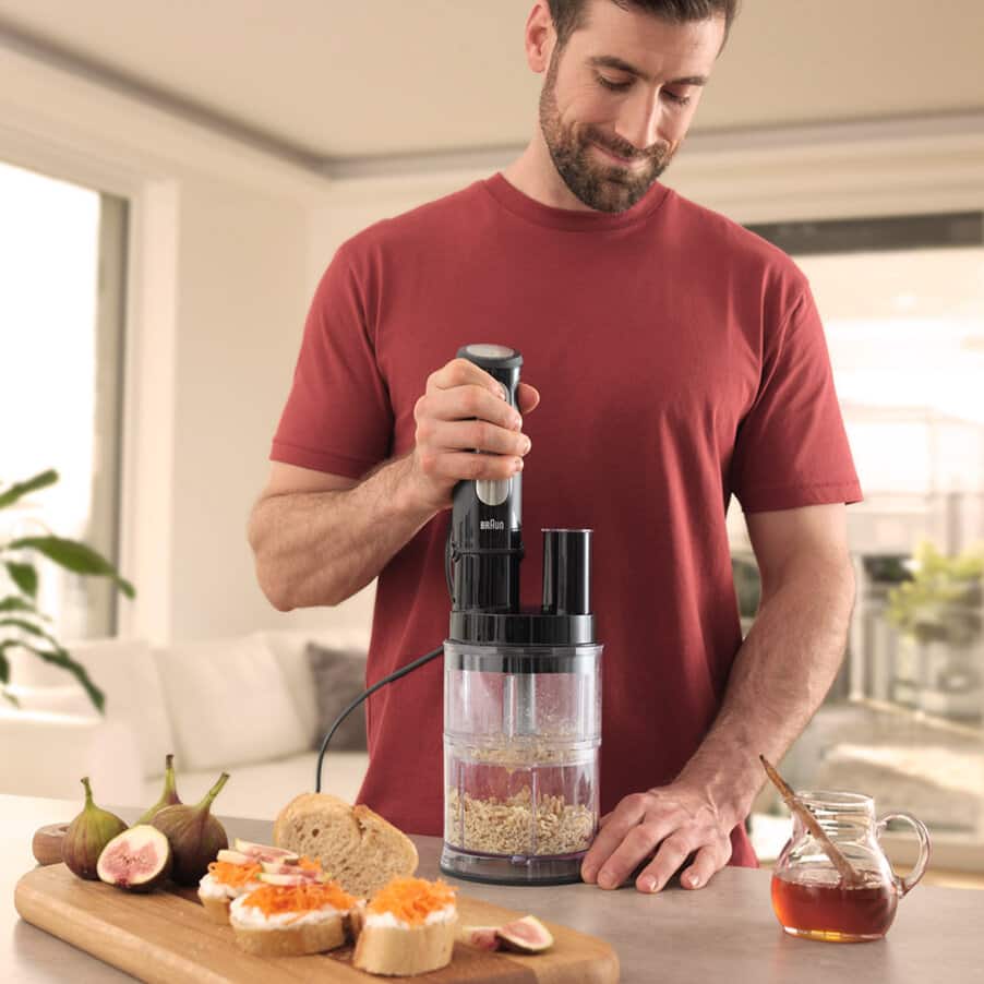 BRAUN - MultiQuick 5 Pro Hand Blender with food processor - MQ55755M - Kitchenary
