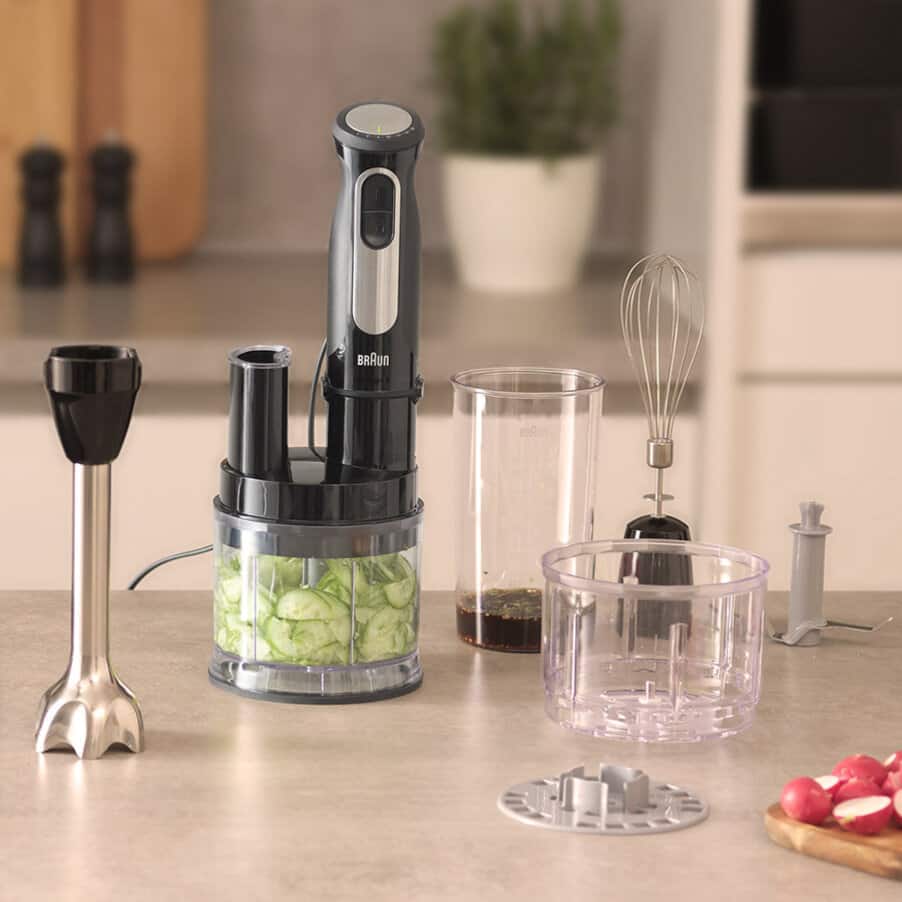 BRAUN - MultiQuick 5 Pro Hand Blender with food processor - MQ55755M - Kitchenary