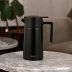 HARIO CHP-600-B Double-Walled Thermal Pot With Ceramic Coating - 600ml - Black